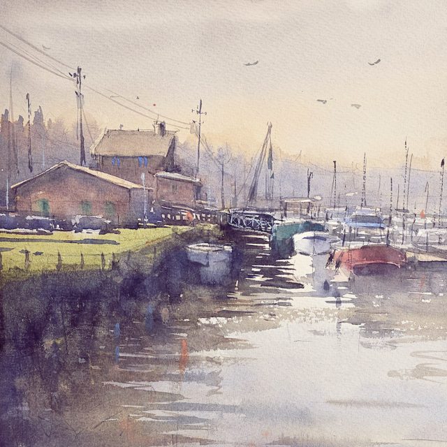 Atmospheric Landscapes in Watercolor with Keiko Tanabe